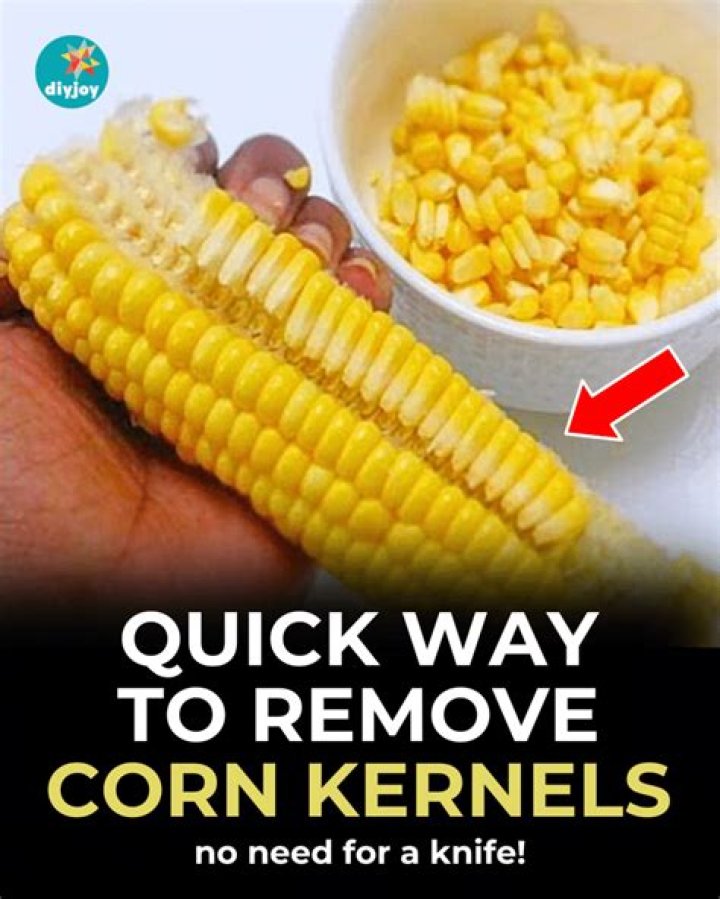 How to Remove Corn Kernels in 1minuteRemoving Corn from the Cob